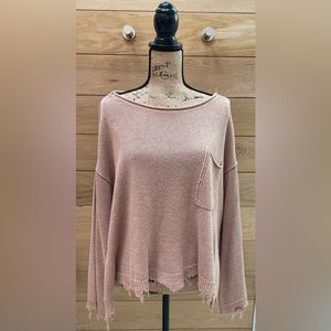 Free People Scoop Neck Sweater.  Size S.